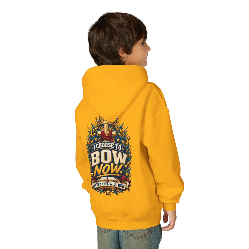 Youth Hoodie - "I Choose To Bow Now"