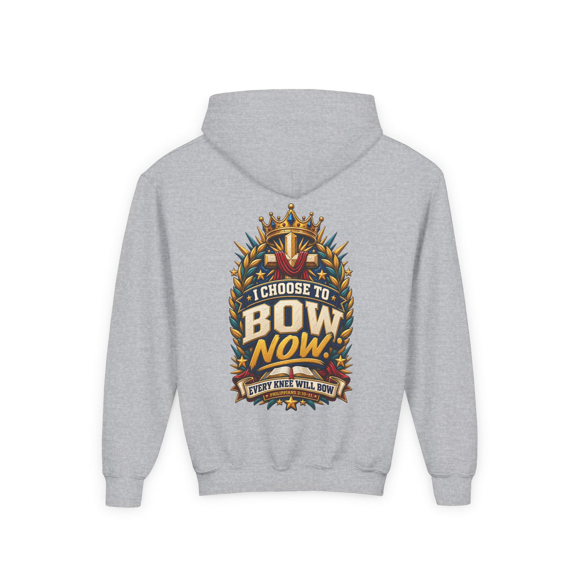 Youth Hoodie - "I Choose To Bow Now"