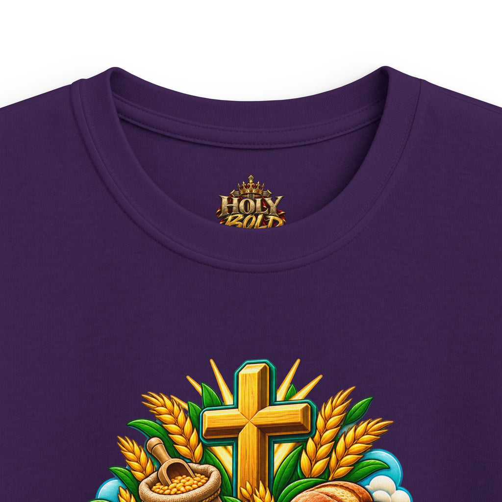 Kids T‑Shirt — "When the World Can't Provide, God Provides" Christian Tee