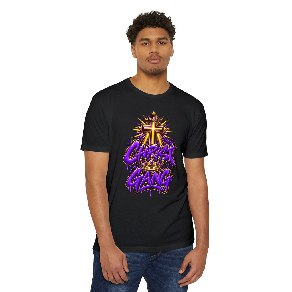 Purple Christ Gang Graphic T-Shirt