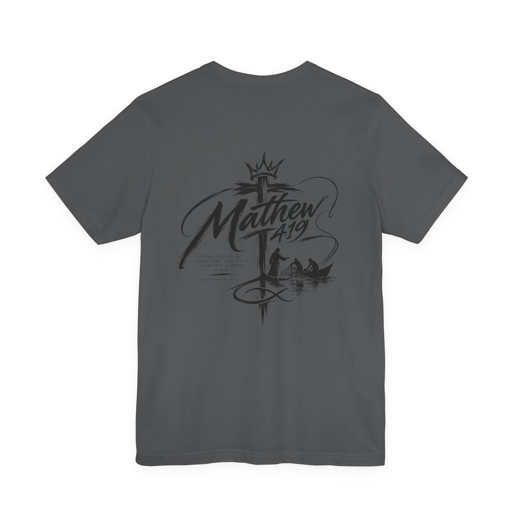 Christian 'Fisher of Men' T-Shirt — Matthew 4:19 Fishing Faith Tee