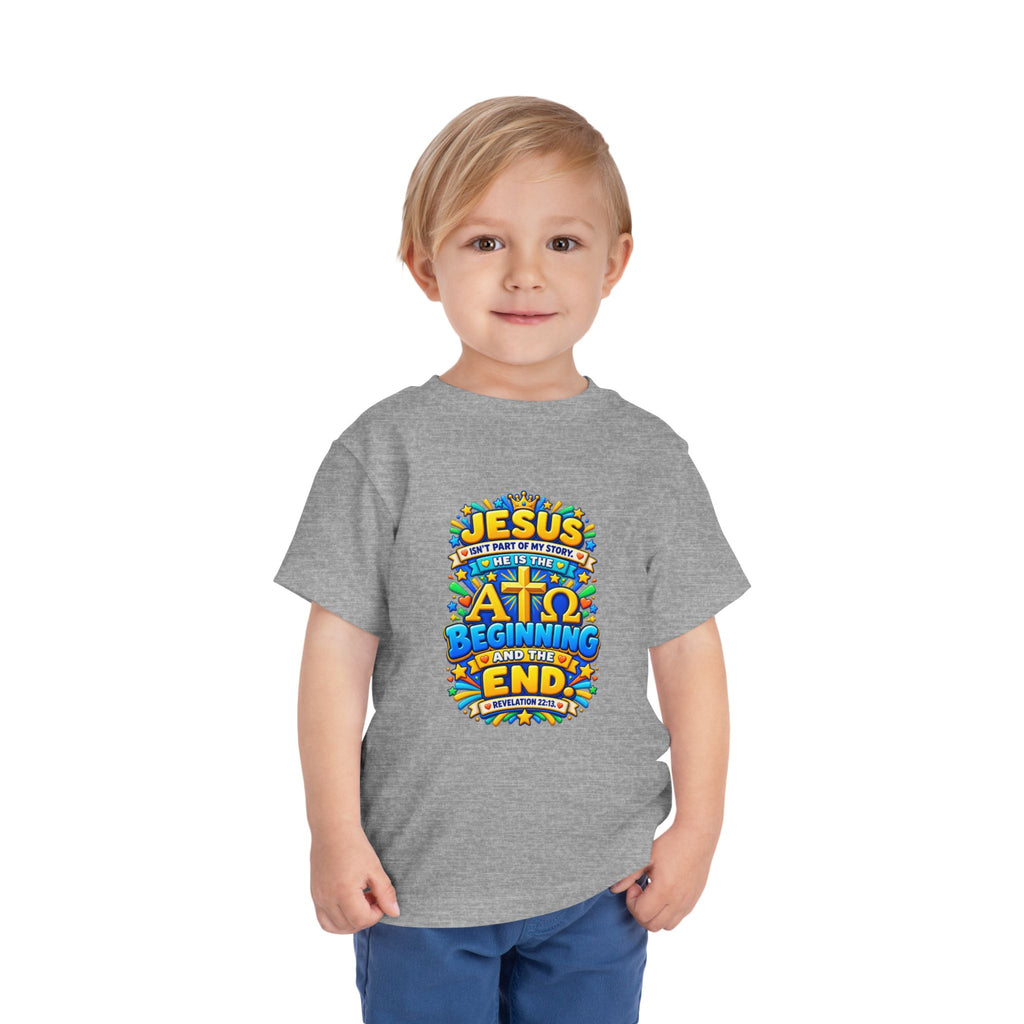 Toddler Tee — "Jesus is the Alpha and Omega"