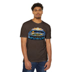 Biblical Flat Earth Illustration T-Shirt — 'God Created the Heavens and the Earth' Graphic Tee