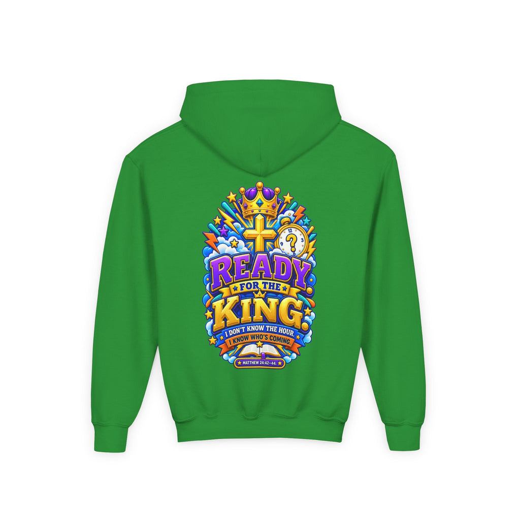 Youth Hoodie — "Ready for the King"