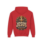 Youth Hoodie – "Jesus: One Name, One Savior"