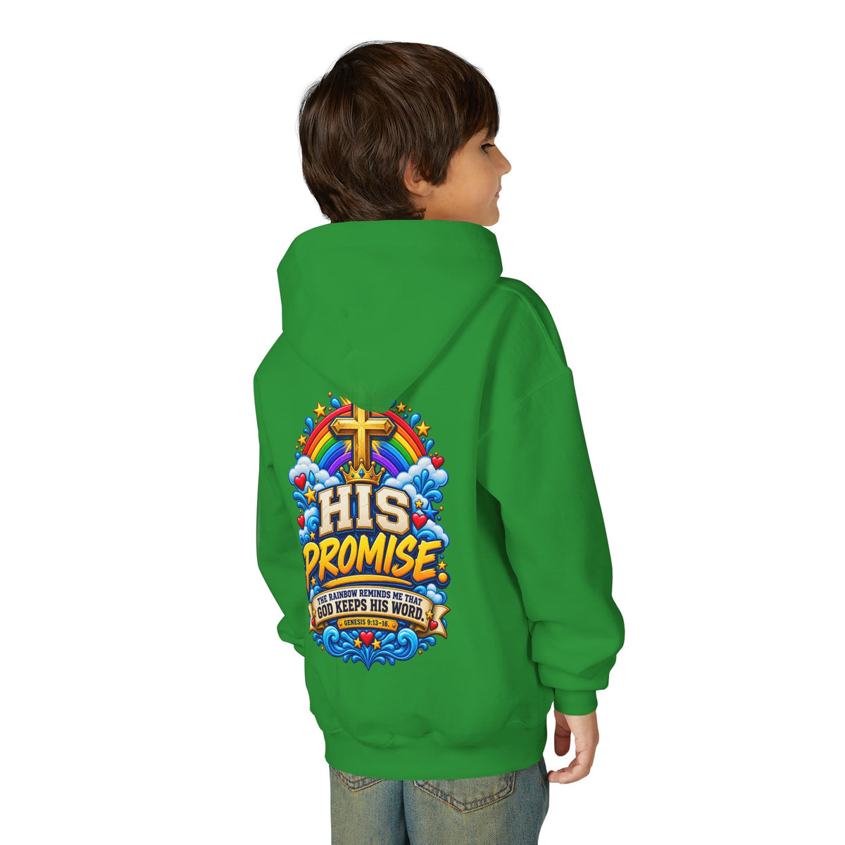 Youth Hoodie – "His Promise"