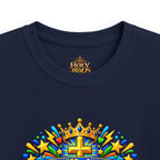 Kids Tee — Bright "Jesus! One Savior, One Name"