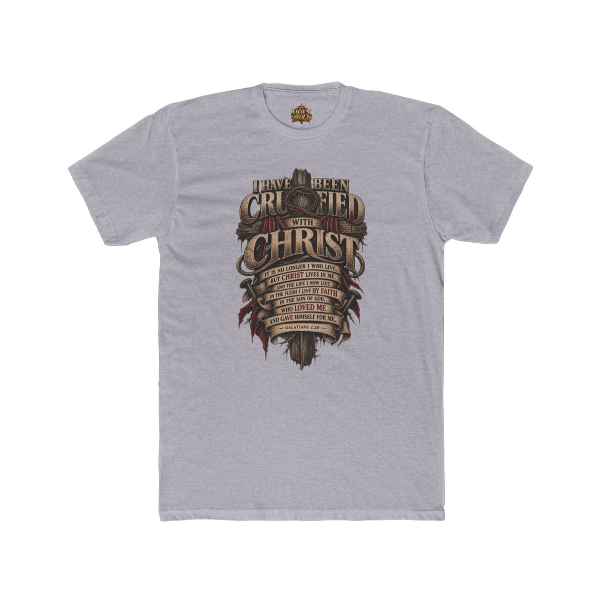 Crucified With Christ T-Shirt — Vintage Christian Faith Tee