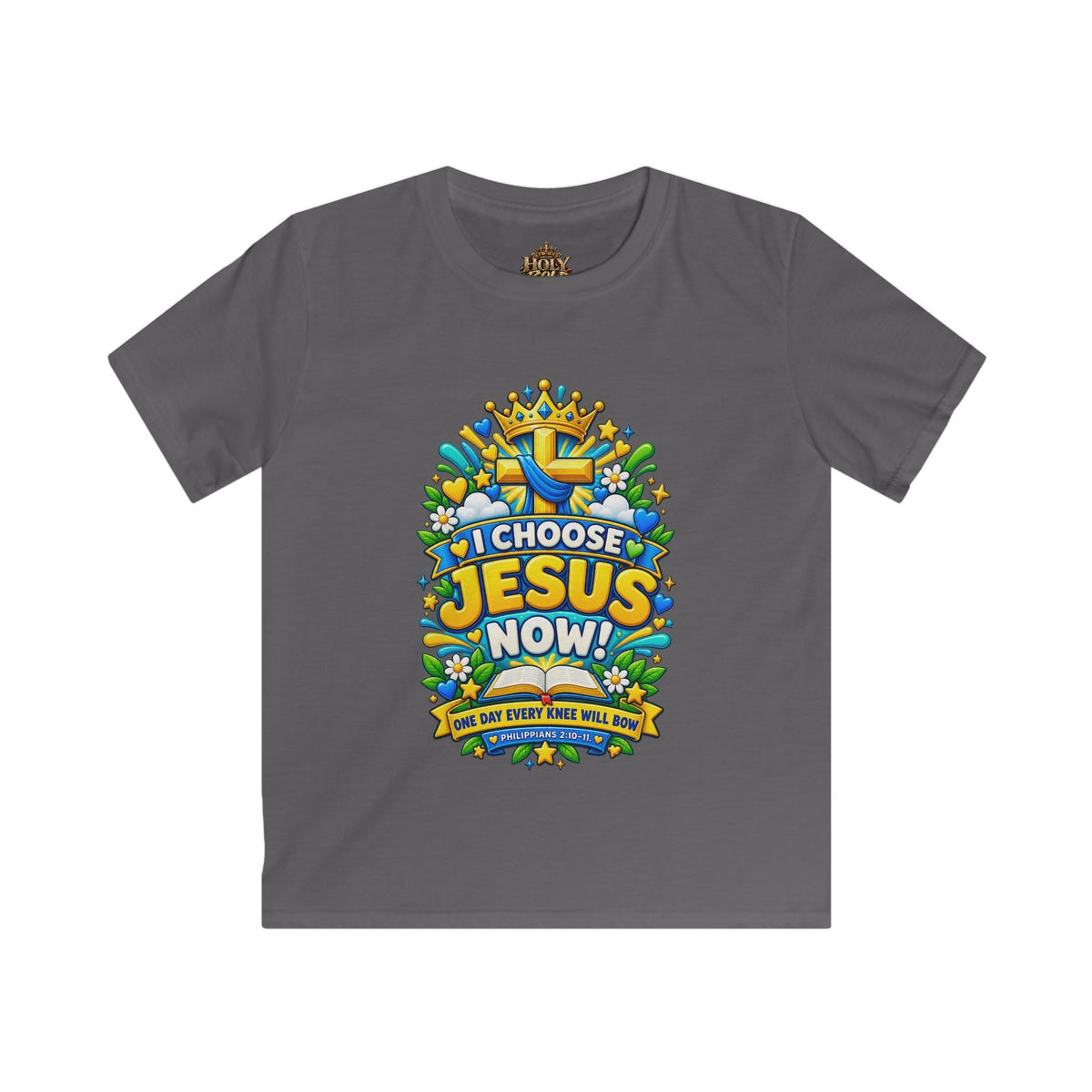 Kids Tee — "I Choose Jesus Now!"