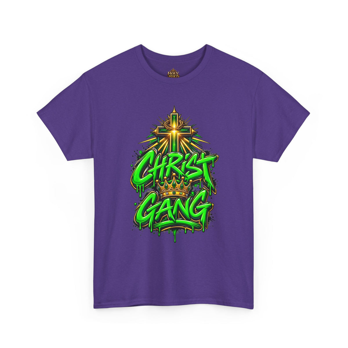 Neon Green Christ Gang Streetwear T-Shirt