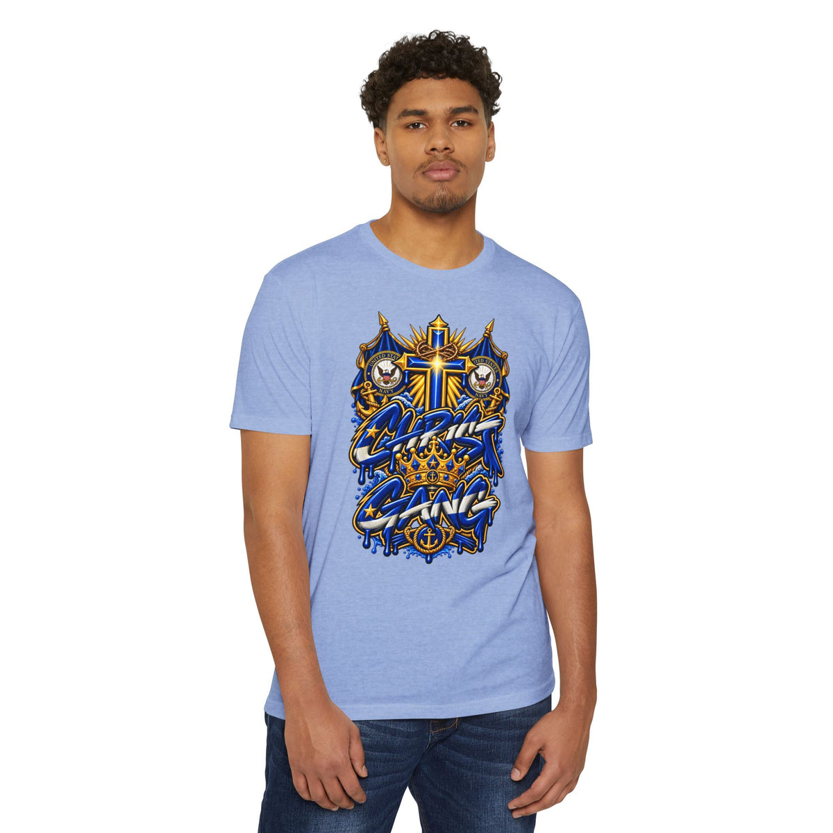 Navy Christ Gang Tee