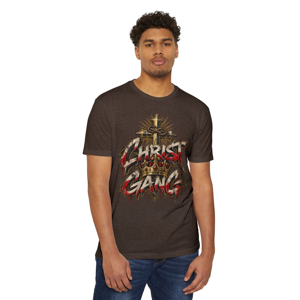 Christian 'Christ Gang' Graphic T-Shirt — Crown & Cross Faith Tee