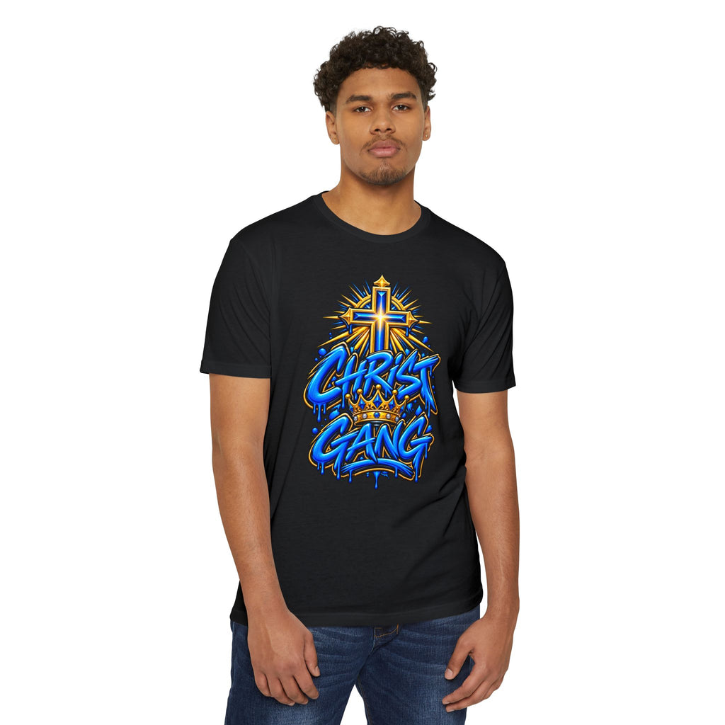 Blue Christ Gang Graphic T-Shirt
