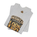 Look Up Tee — Inspirational Christian Graphic T‑Shirt (When the World Looks Down)
