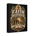 Faith Canvas Wall Art — "Faith Shouldn't End With Me" Christian Family Bible Verse Decor