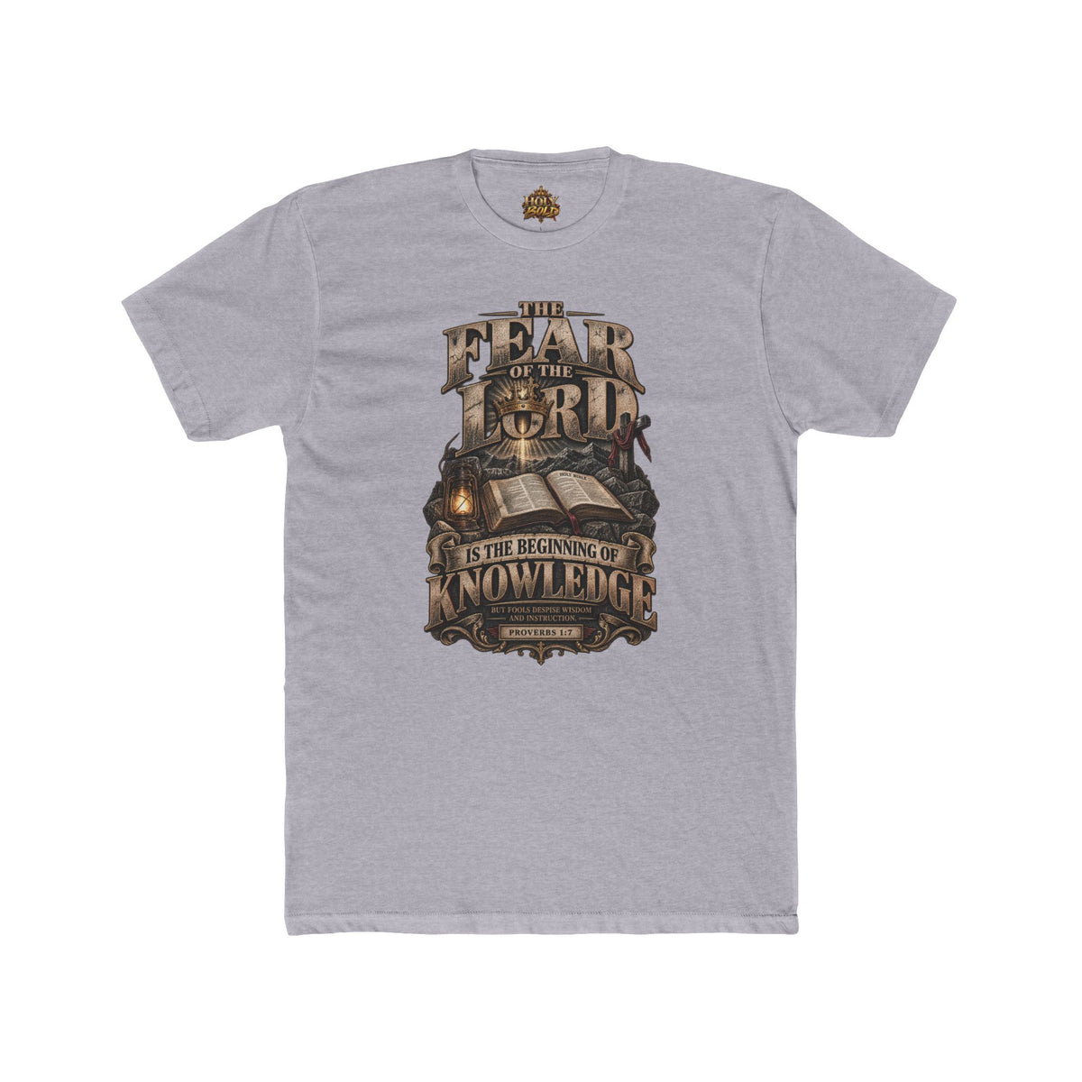 "The Fear of the Lord is the Beginning of Knowledge" Vintage Scripture Tee