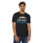 Biblical Flat Earth Illustration T-Shirt — 'God Created the Heavens and the Earth' Graphic Tee