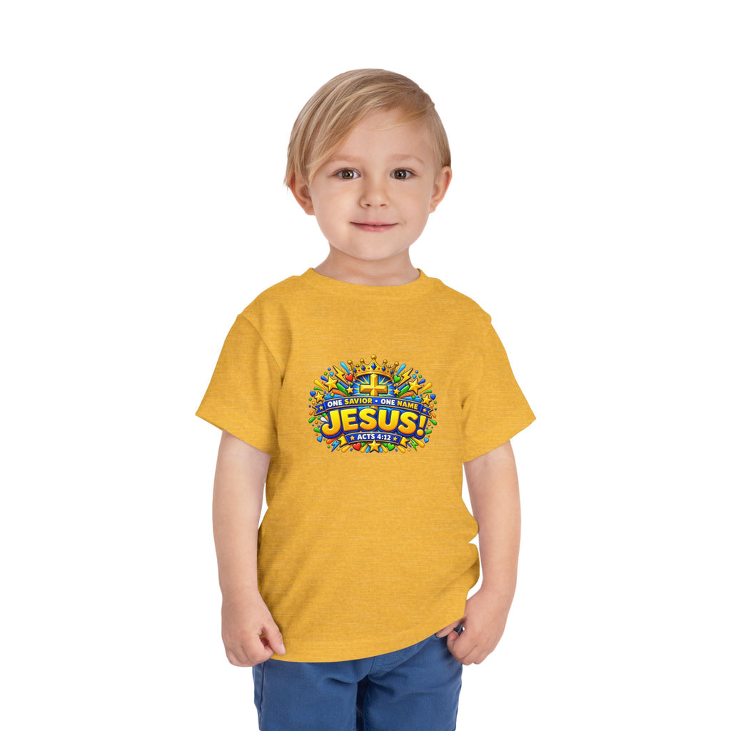 Toddler Tee - "Jesus! One Name, One Way"
