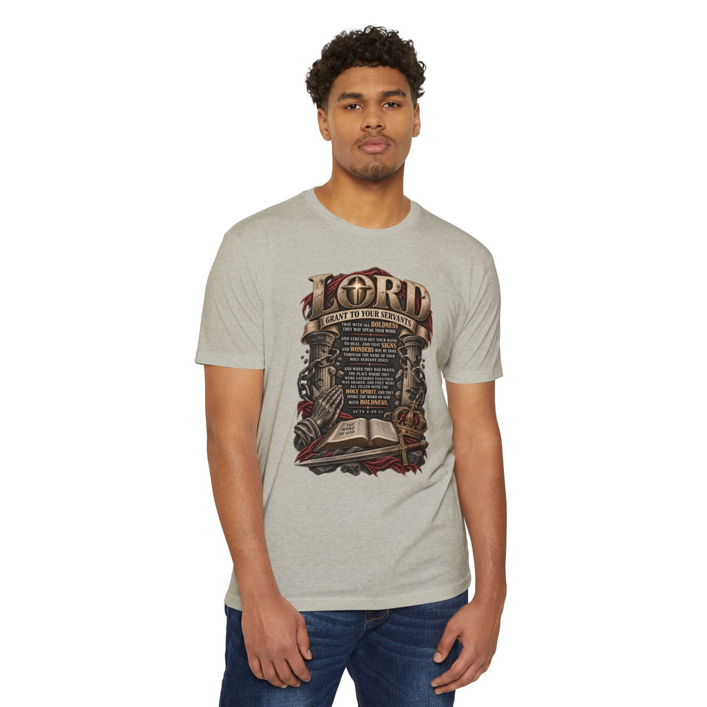 Christian Prayer T-Shirt — "Lord, I Want to Be Your Servant" Bible Verse Tee