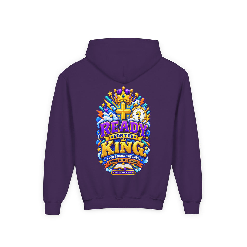 Youth Hoodie — "Ready for the King"