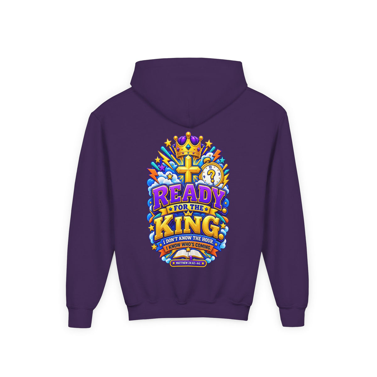 Youth Hoodie — "Ready for the King"