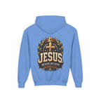 Youth Hoodie – "Jesus: One Name, One Savior"
