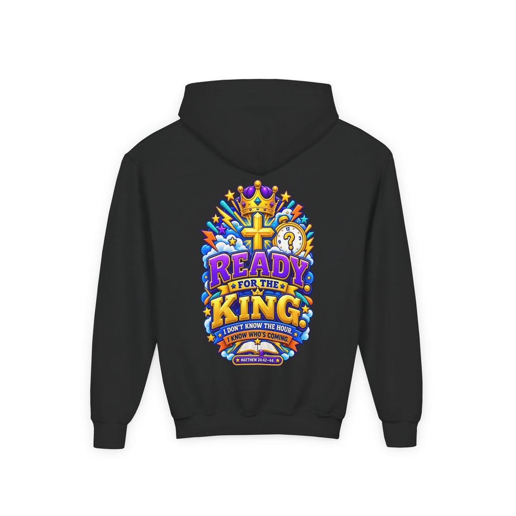 Youth Hoodie — "Ready for the King"