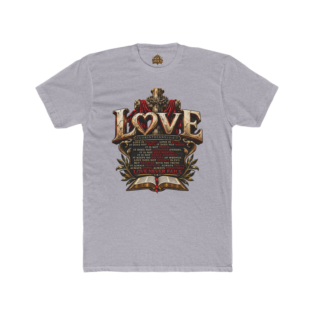 Love Graphic Tee - Vintage Crest Romance T-Shirt