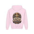 Youth Hoodie – "Jesus: One Name, One Savior"