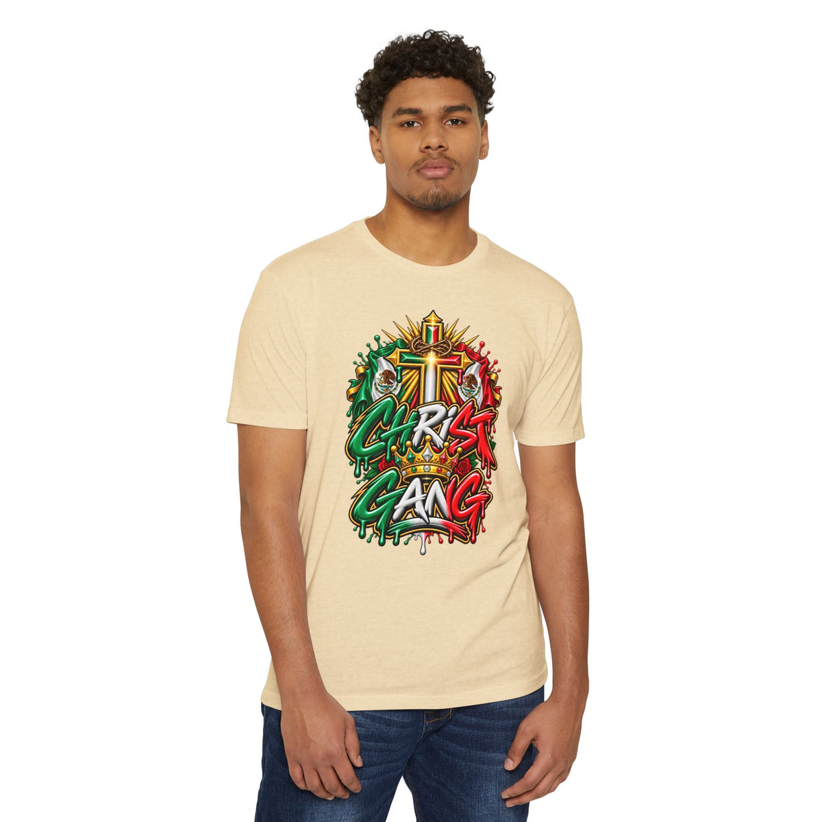 Mexican Flag Styled Christ Gang Tee