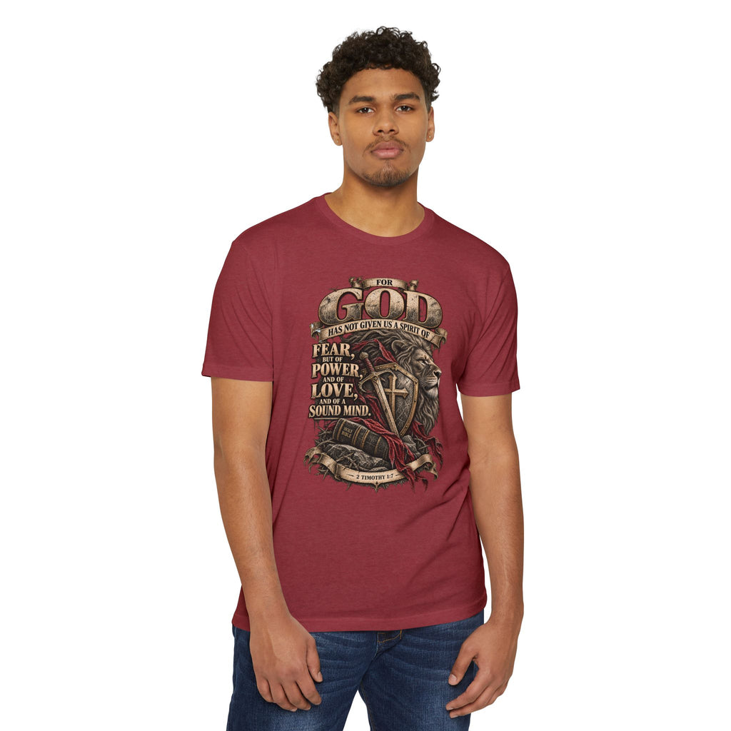 'For God Has Not Given Us a Spirit of Fear' Inspirational Tee