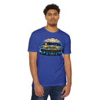Biblical Flat Earth Illustration T-Shirt — 'God Created the Heavens and the Earth' Graphic Tee