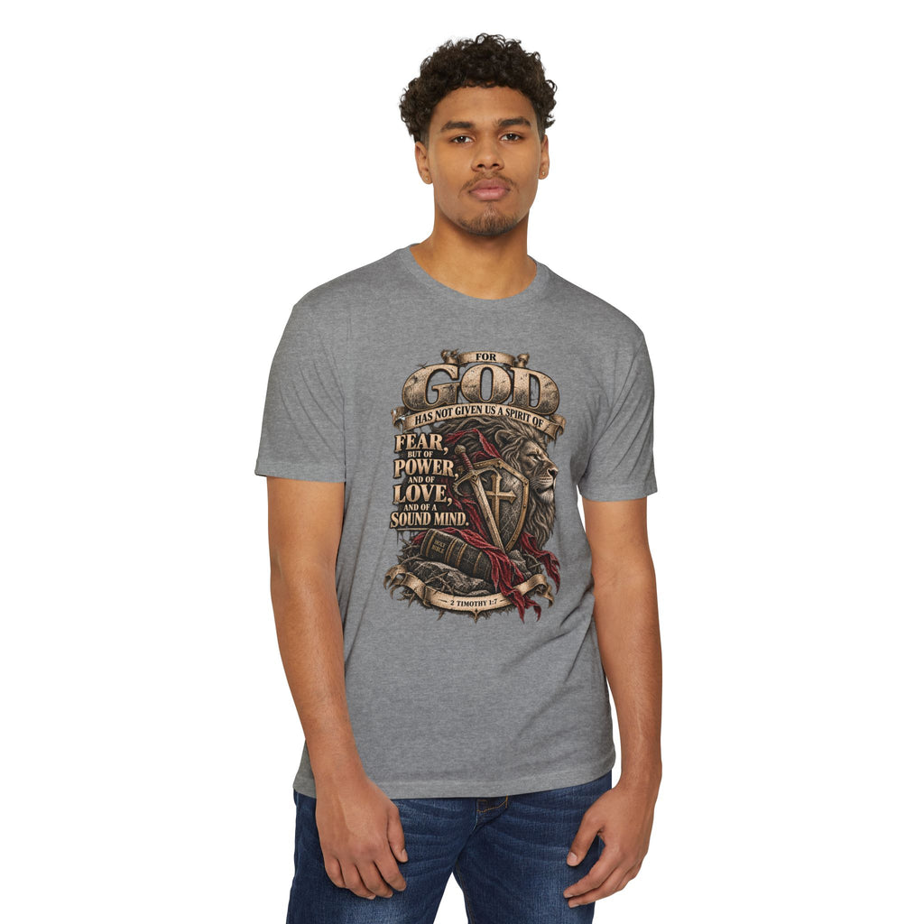 'For God Has Not Given Us a Spirit of Fear' Inspirational Tee