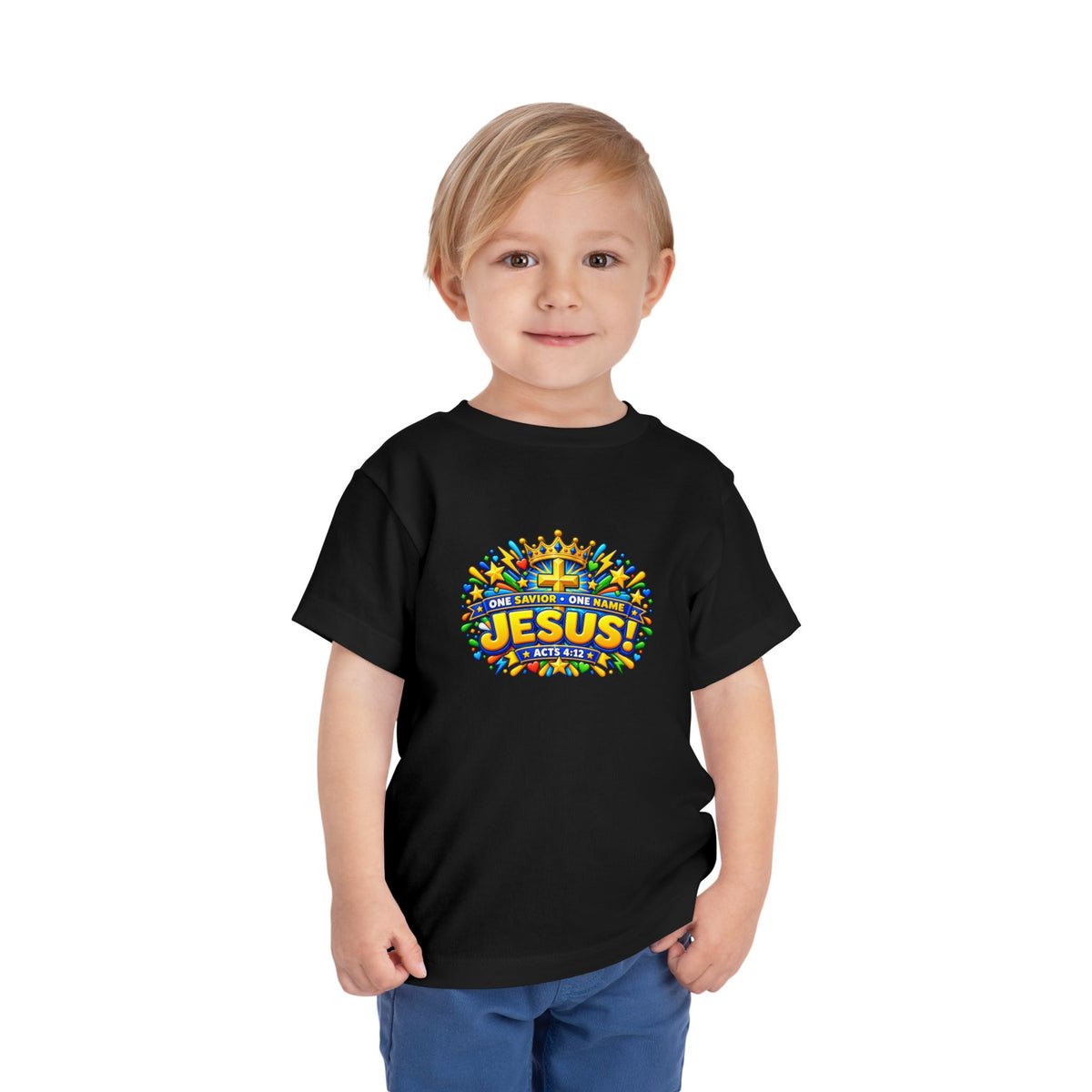 Toddler Tee - "Jesus! One Name, One Way"