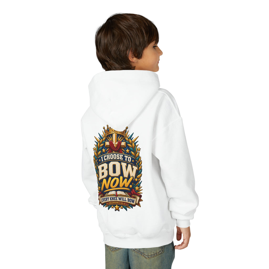 Youth Hoodie - "I Choose To Bow Now"