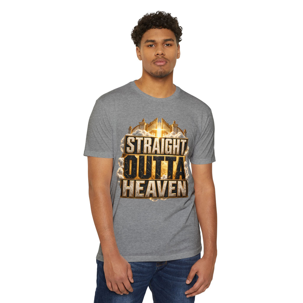 Straight Outta Heaven T-Shirt — Bold Religious Graphic Tee