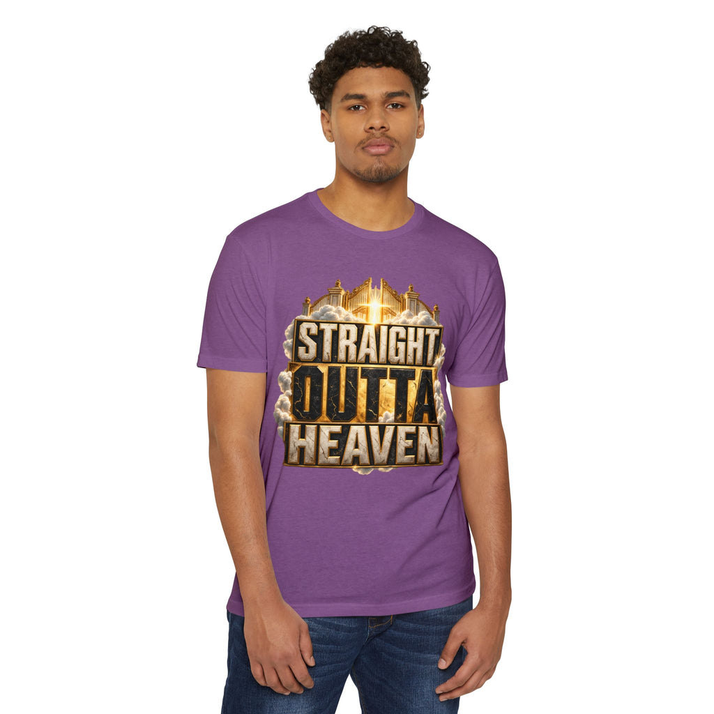 Straight Outta Heaven T-Shirt — Bold Religious Graphic Tee