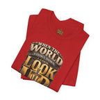 Look Up Tee — Inspirational Christian Graphic T‑Shirt (When the World Looks Down)