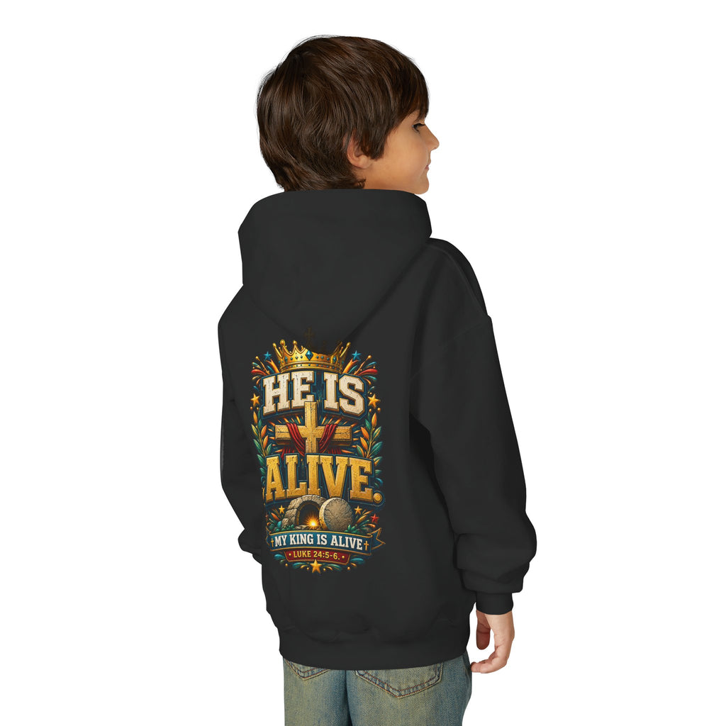 Youth Hoodie - He Is Alive
