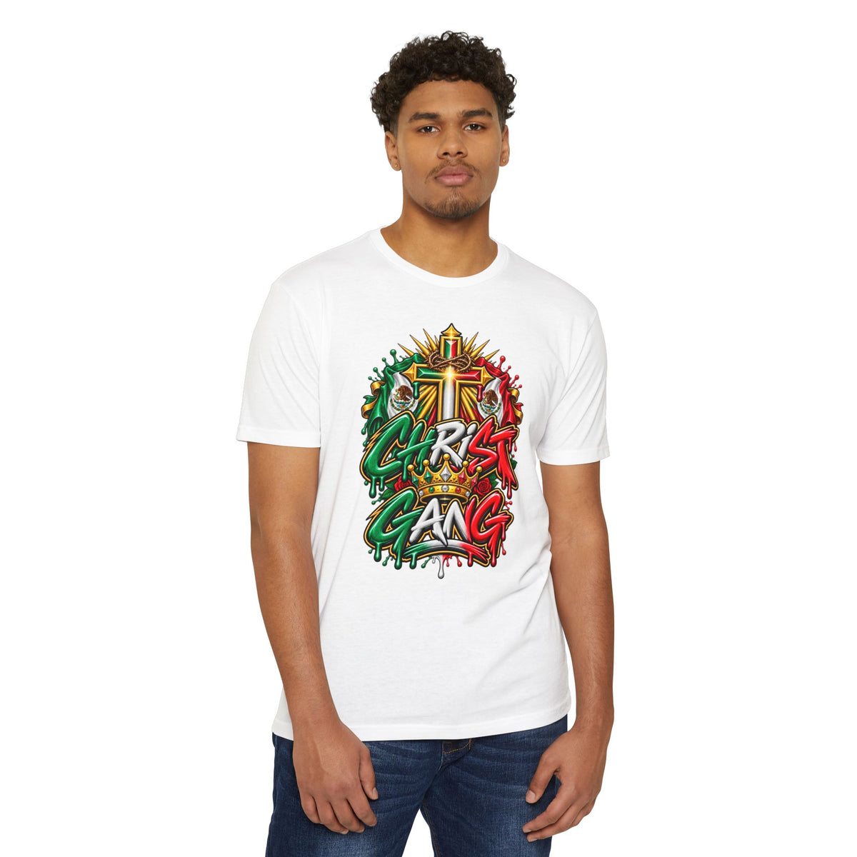 Mexican Flag Styled Christ Gang Tee