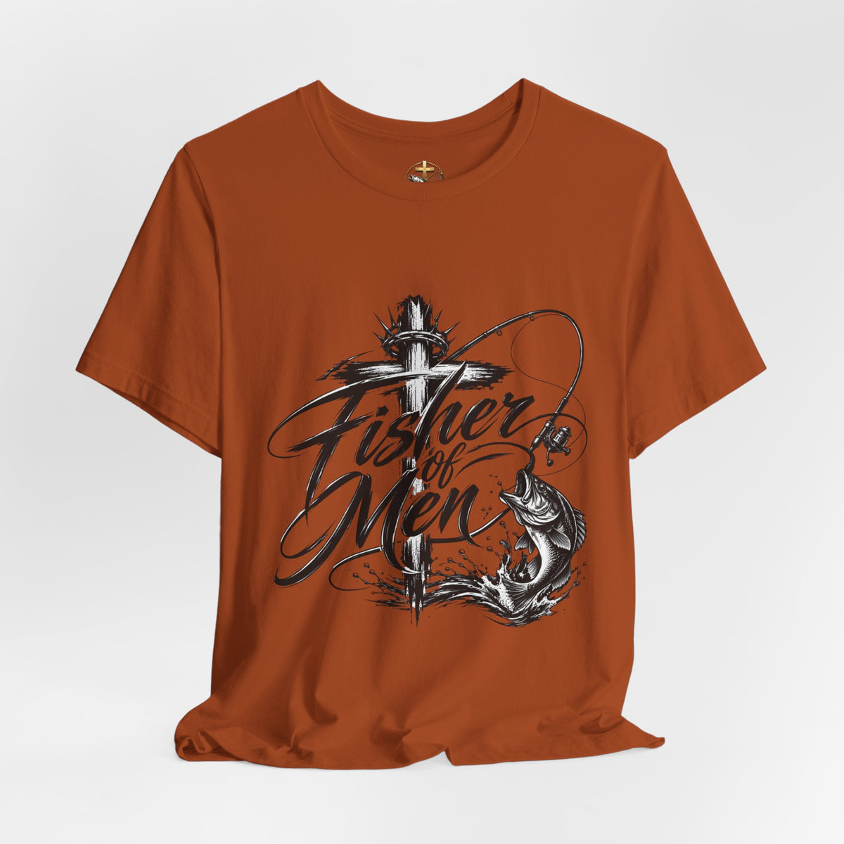 Christian 'Fisher of Men' T-Shirt — Matthew 4:19 Fishing Faith Tee