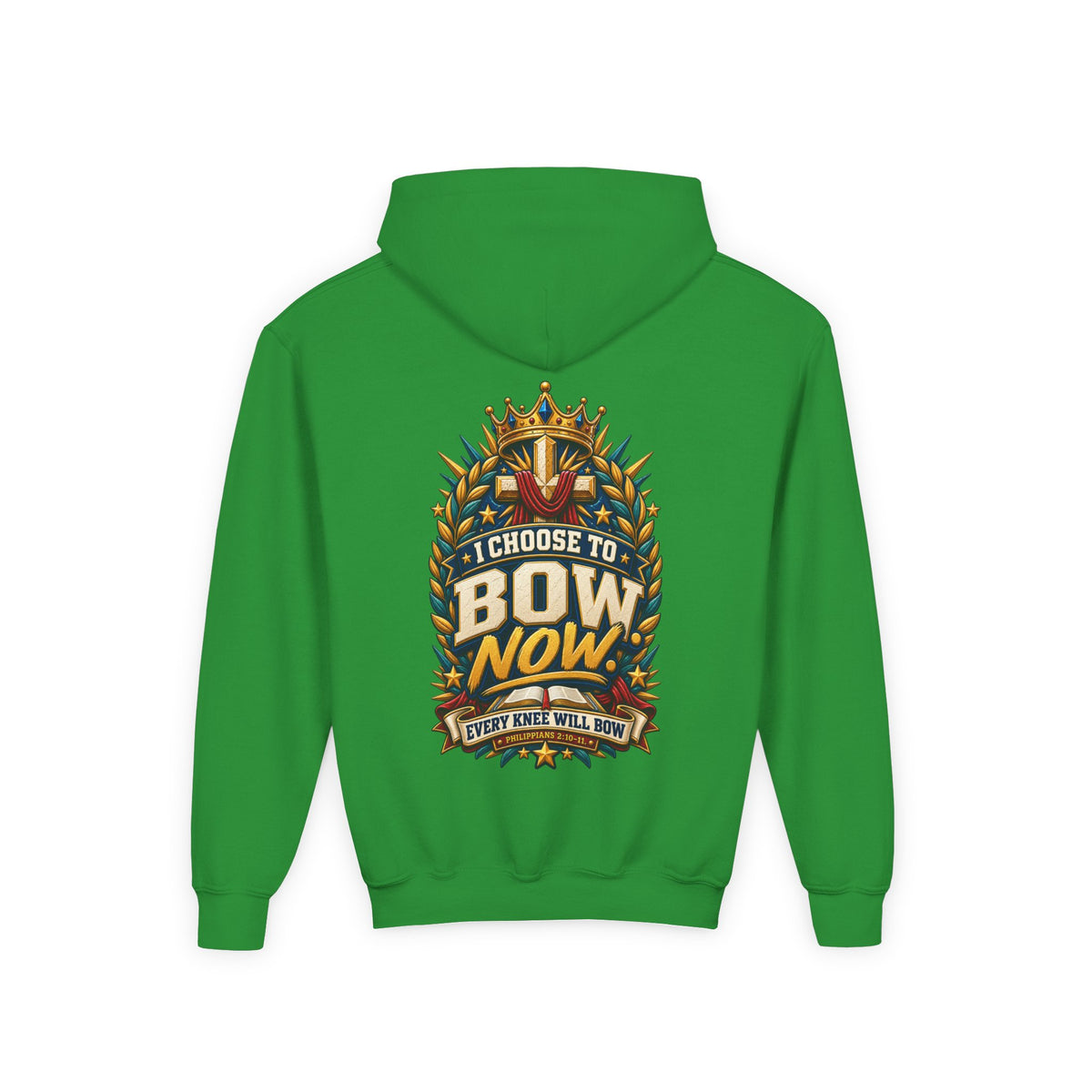 Youth Hoodie - "I Choose To Bow Now"
