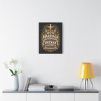 Marriage Covenant Canvas - "Marriage is More Than a Contract, It's a Covenant" Christian Wall Art