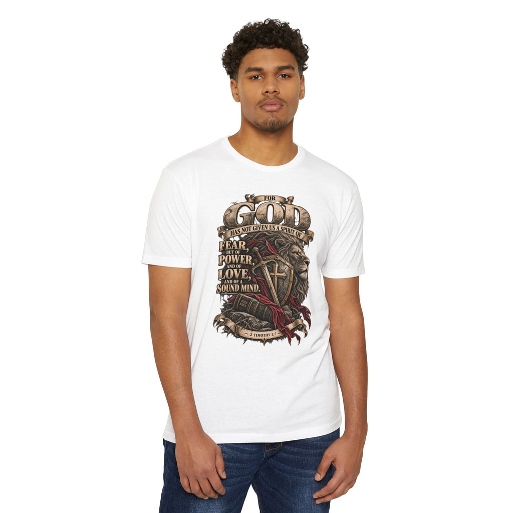 'For God Has Not Given Us a Spirit of Fear' Inspirational Tee