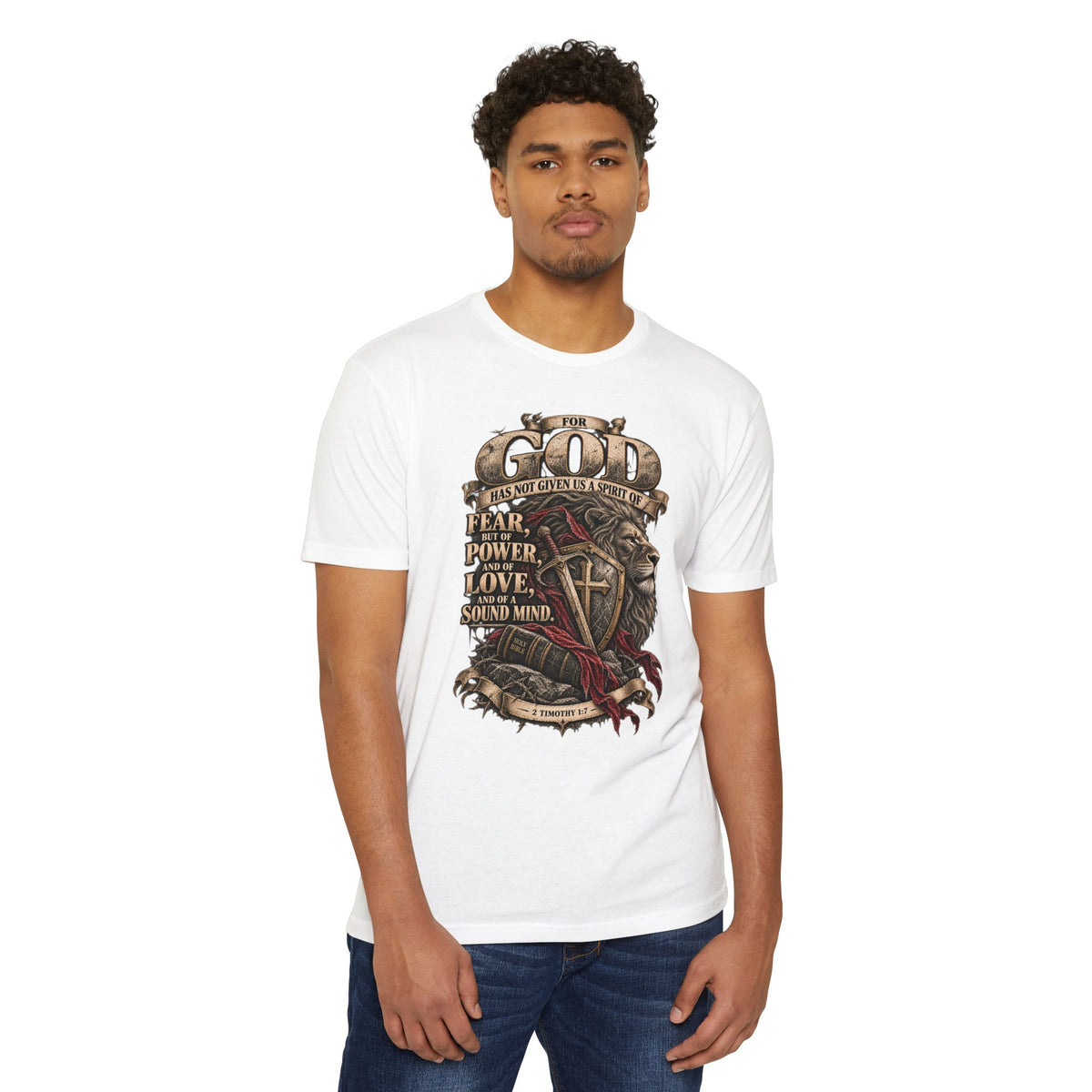 'For God Has Not Given Us a Spirit of Fear' Inspirational Tee