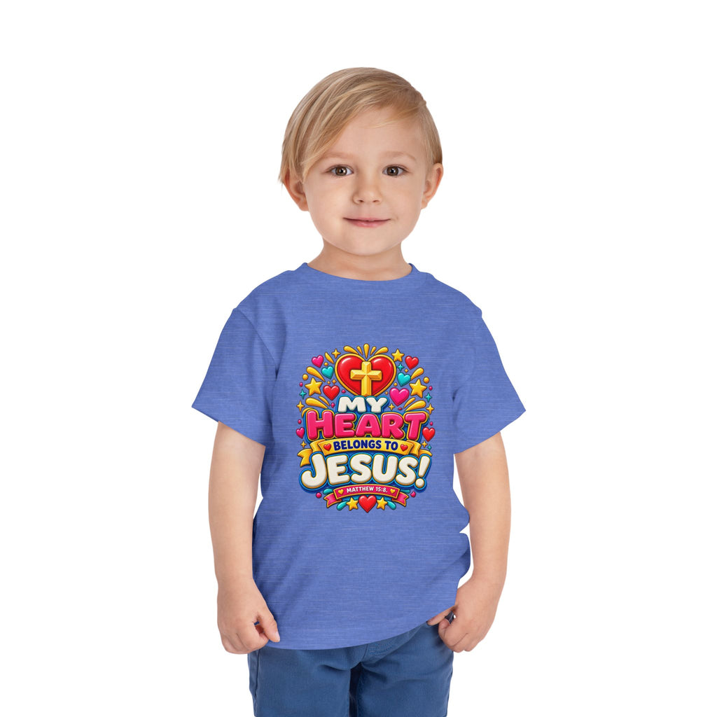 Toddler Tee — “My Heart Belongs to Jesus”