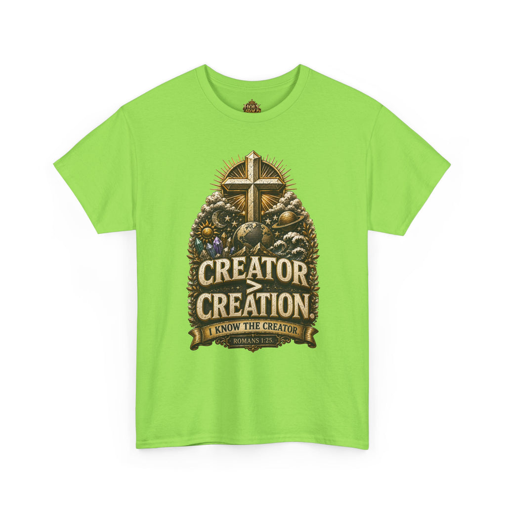 Creator of Creation Christian T‑Shirt — I Know The Creator Gospel Tee