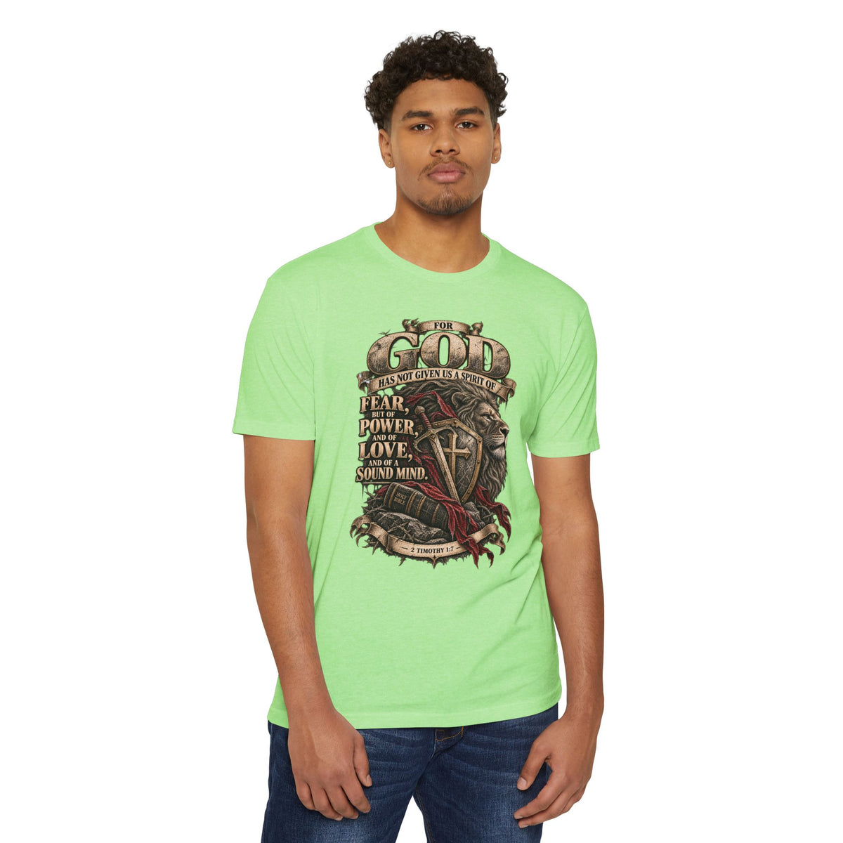 'For God Has Not Given Us a Spirit of Fear' Inspirational Tee