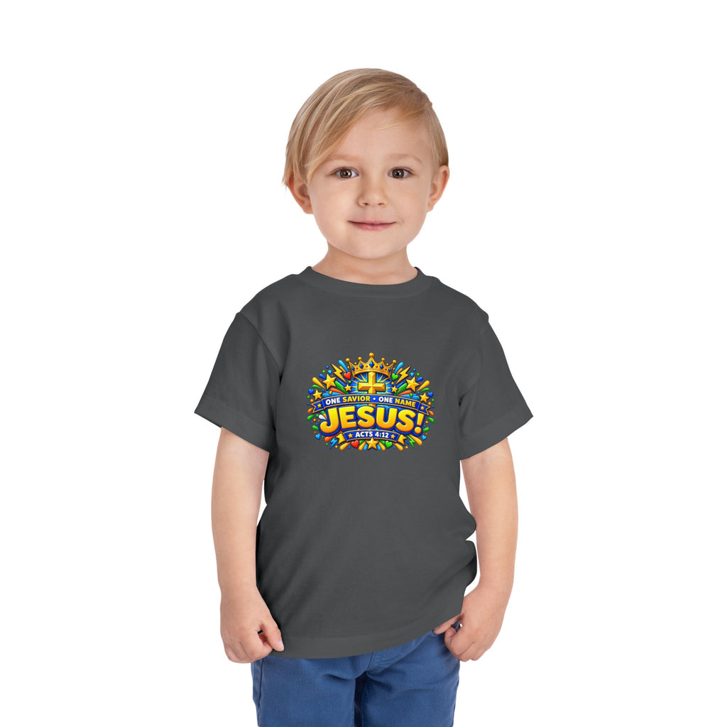 Toddler Tee - "Jesus! One Name, One Way"