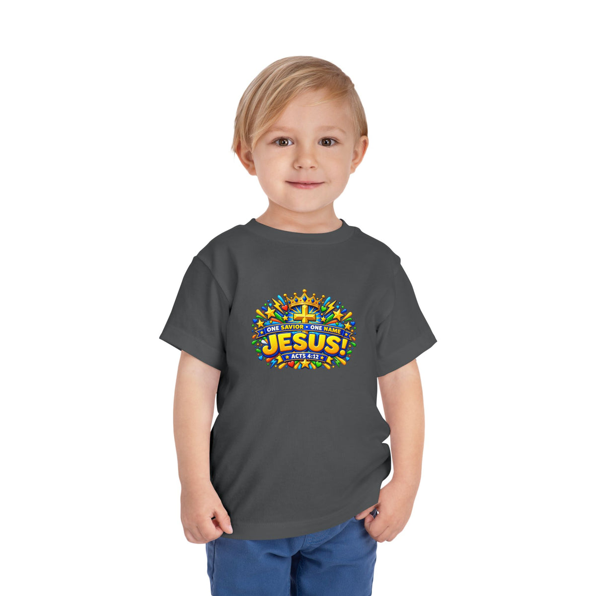 Toddler Tee - "Jesus! One Name, One Way"